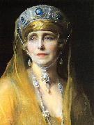 Philip Alexius de Laszlo Portrait of Queen Marie of Romania oil painting on canvas